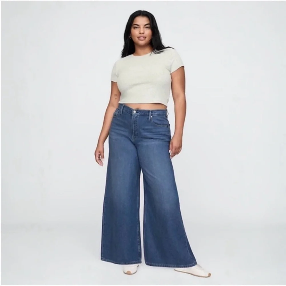 GAP Mid Rise UltraSoft Baggy Jeans NWT 27/4 Regular - Picture 5 of 9